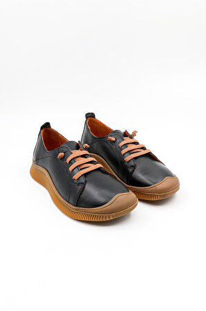 Venüs Kadın Hakiki Deri Günlük Ayakkabı VN13504Y Siyah