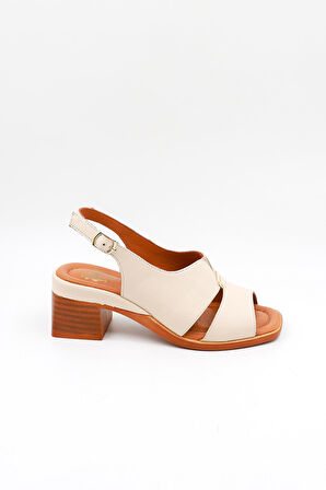 Venüs Kadın Günlük Deri Sandalet VN11510Y Bej