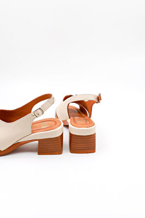 Venüs Kadın Günlük Deri Sandalet VN11510Y Bej