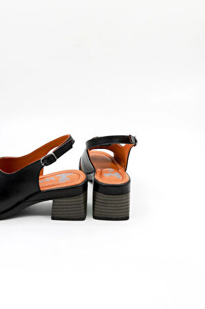 Venüs Kadın Günlük Deri Sandalet VN11510Y Siyah Ç