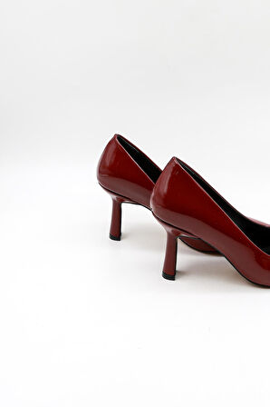 Park Moda   Kadın Ayakkabı PM537 Bordo Rugan