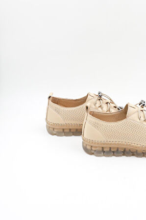 Venüs Kadın Hakiki Deri Günlük Ayakkabı VN401003 Bej