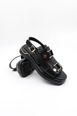 Venüs Kadın Hakiki Deri Günlük Sandalet VN25440007Y