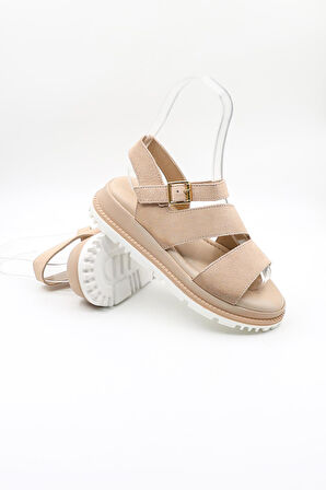 Venüs Kadın Hakiki Deri Süet Günlük Sandalet VN470015Y