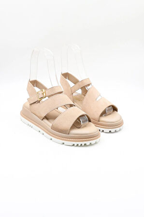 Venüs Kadın Hakiki Deri Süet Günlük Sandalet VN470015Y