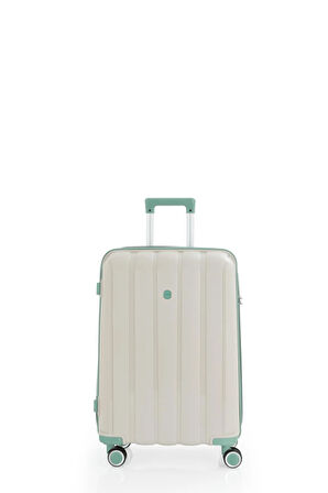 Mçs V305 Ultra Hafif Plastik Materyal Polipropilen Kabin Boy Valiz - Kemik Su Yeşili