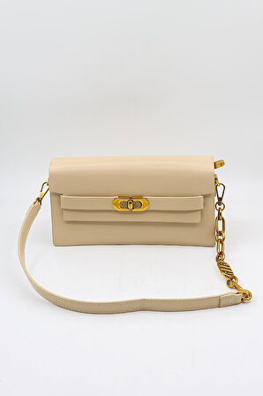 Kriste Bell İthal Kadın Baget ve Çapraz Çanta KB 26761 - Bej