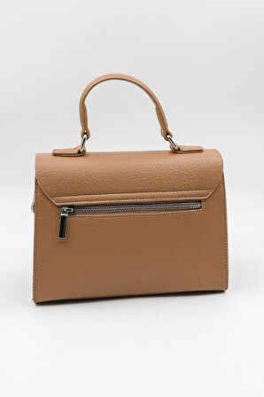 Kriste Bell Özel Seri İthal Kadın El ve Çapraz Çanta KB 26760 - Vizon