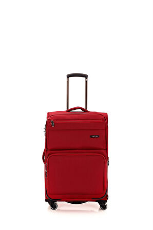 Mçs Lüx Kumaş Orta Boy Valiz V117 - Bordo