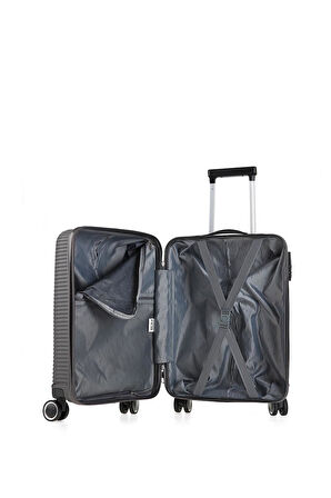 ÇÇS Trolley Polipropilen Unisex Kabin Boy Valiz ÇÇS5224 - Antrasit