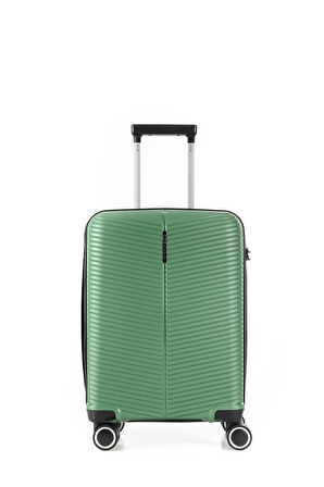 ÇÇS Trolley Polipropilen Unisex Kabin Boy Valiz ÇÇS5224 - Metalik Koyu Yeşil