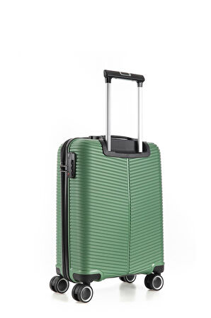 ÇÇS Trolley Polipropilen Unisex Kabin Boy Valiz ÇÇS5224 - Metalik Koyu Yeşil