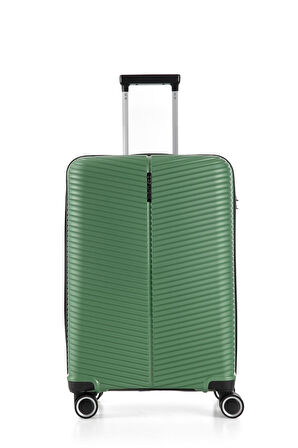 ÇÇS Trolley Polipropilen Unisex Büyük Boy Valiz ÇÇS5224 - Metalik Koyu Yeşil