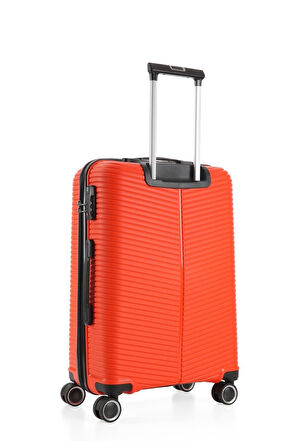 ÇÇS Trolley Polipropilen Unisex Büyük Boy Valiz ÇÇS5224 - Turuncu