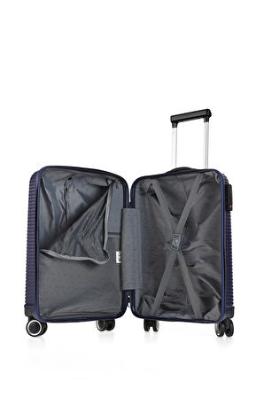 ÇÇS Trolley Polipropilen Unisex Orta Boy Valiz ÇÇS5224 - Lacivert