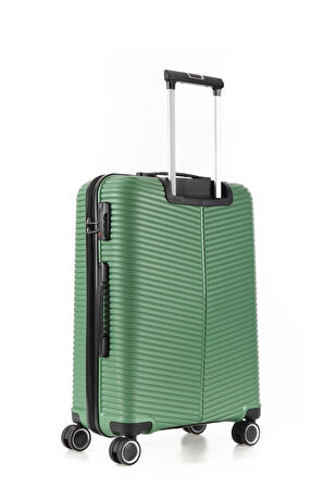 ÇÇS Trolley Polipropilen Unisex Orta Boy Valiz ÇÇS5224 - Metalik Koyu Yeşil