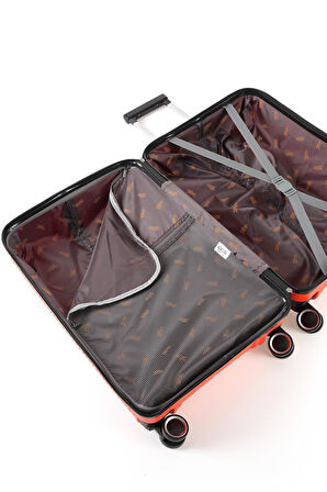 ÇÇS Trolley Polipropilen Unisex Orta Boy Valiz ÇÇS5224 - Turuncu