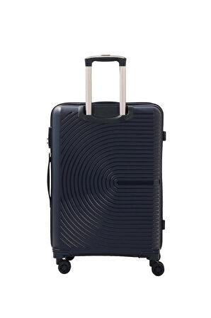 Mçs V374 Ultra Hafif Plastik Materyal Polipropilen Orta Boy Valiz - Lacivert