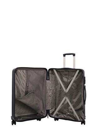 Mçs V374 Ultra Hafif Plastik Materyal Polipropilen Büyük Boy Valiz - Lacivert