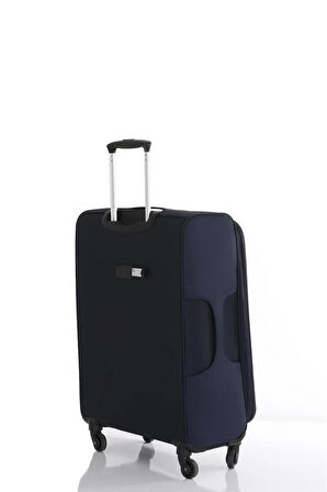 Mçs V116 Lüx Kumaş Kabin Boy Valiz  V116 - Lacivert