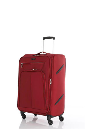 Mçs V116 Lüx Kumaş Orta Boy Valiz  V116 - Bordo