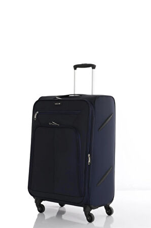 Mçs V116 Lüx Kumaş Büyük Boy Valiz  V116 - Lacivert