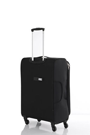 Mçs V116 Lüx Kumaş Büyük Boy Valiz  V116 - Siyah