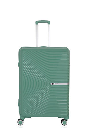 Mçs V374 Ultra Hafif Plastik Materyal Polipropilen Büyük Boy Valiz - Su Yeşili