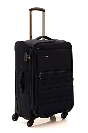 Mçs Lüx Kumaş Orta Boy Valiz  V102 - Lacivert