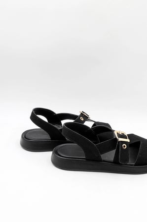 Park Moda Kadın Yarma Süet Sandalet PM 543 - K854