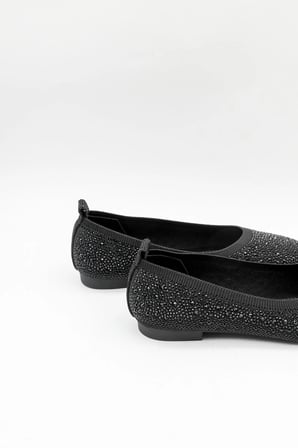 Park Moda Kadın Triko Taşlı Günlük ve Şık Babet PM 386 - K4110