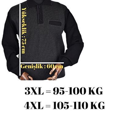 102 POLO YAKA GENCAY TRİKO/FÜME/3XL