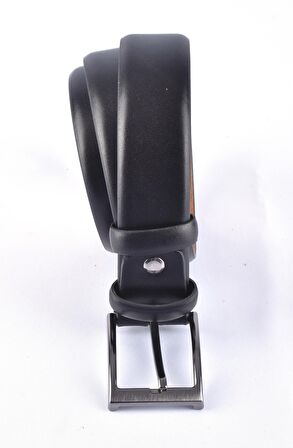 2022-096 3,5 CM PİERRE CARDİN DERİ KEMER/SİYAH/105