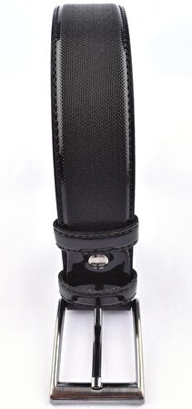 376- 3,5 CM RUGAN SUNİ DERİ KEMER /SİYAH/110