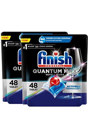 Finish Quantum Max 96 Kapsül Bulaşık Makinesi Deterjanı (48x2)