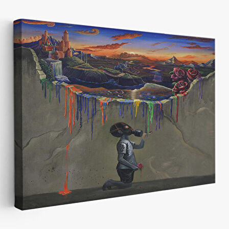 Sürreal Renkler Senfonisi Tablosu-6640