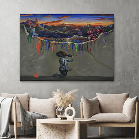 Sürreal Renkler Senfonisi Tablosu-6640