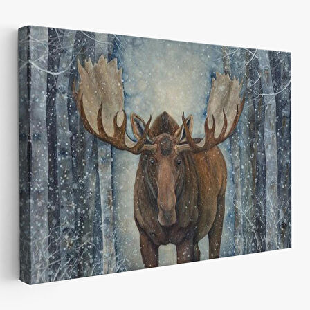 Ormandaki Geyik Tablosu-6644