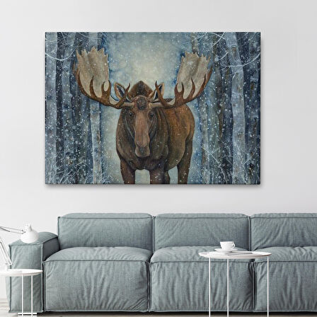 Ormandaki Geyik Tablosu-6644