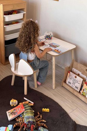 Alfa Country Montessori Çocuk 1 Mickey Sandalye Beyaz