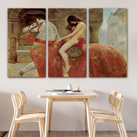 Lady Godiva'in John Collier Duvar Tablosu-6647