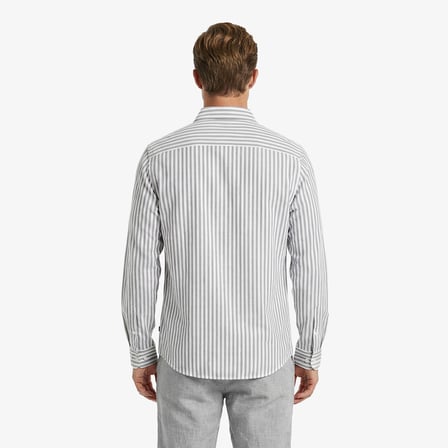 Nautica Erkek Lacivert Regular Fit Çizgili Gömlek