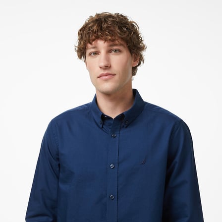Nautica Erkek Lacivert Regular Fit Gömlek