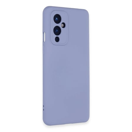 One Plus 9 Kılıf Nano içi Kadife Silikon - Lila
