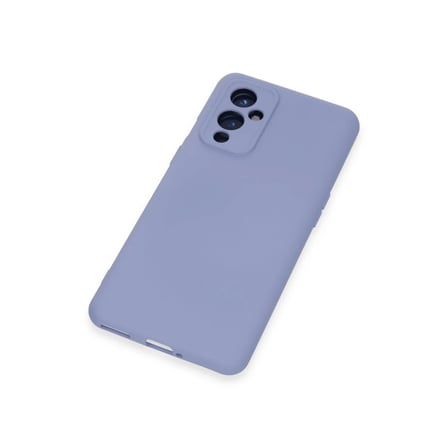 One Plus 9 Kılıf Nano içi Kadife Silikon - Lila