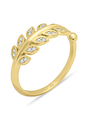 Altın Yaprak Yüzük