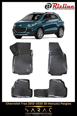 Rizline Chevrolet Trax 2017 Model 3D Havuzlu Paspas