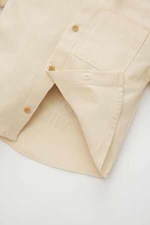 DeFacto Erkek Bebek Gabardin Uzun Kollu Gömlek C0638A524SPER42