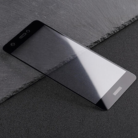 Microsonic Huawei Nova 3D Kavisli Temperli Cam Ekran koruyucu Kırılmaz Film Siyah