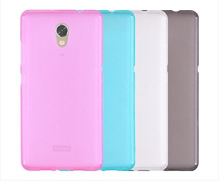 Microsonic Lenovo Vibe P2 Kılıf Transparent Soft Beyaz